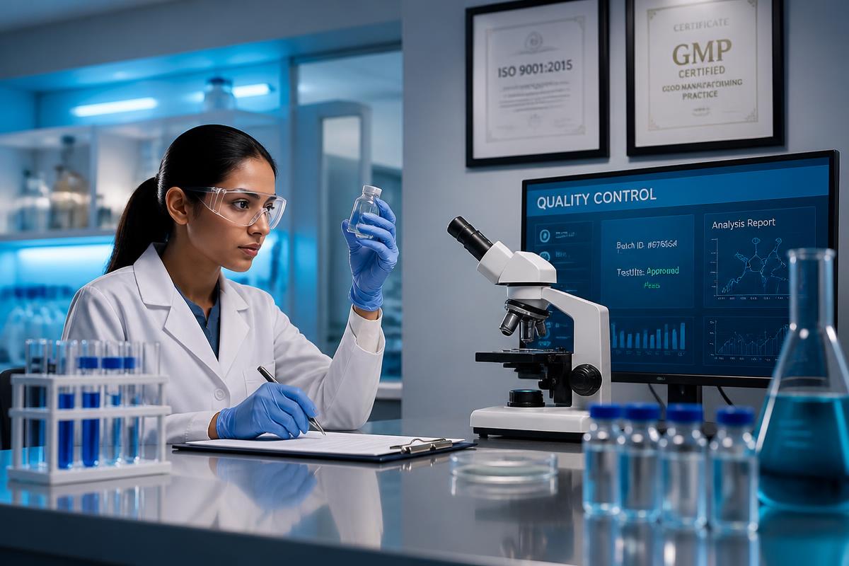 Laboratorio de control de calidad de VDMC Healthcare